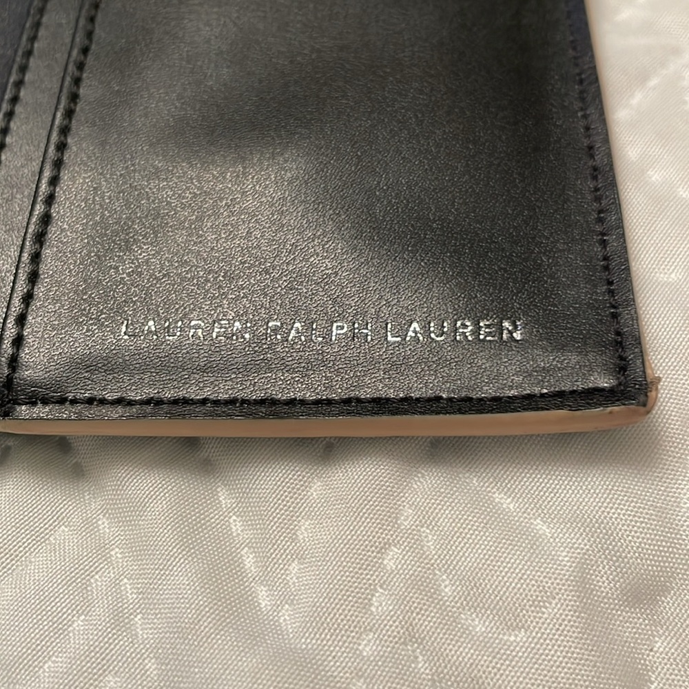 Lauren Ralph Lauren Cow Leather Long Bifold Wallet - Picture 6 of 17